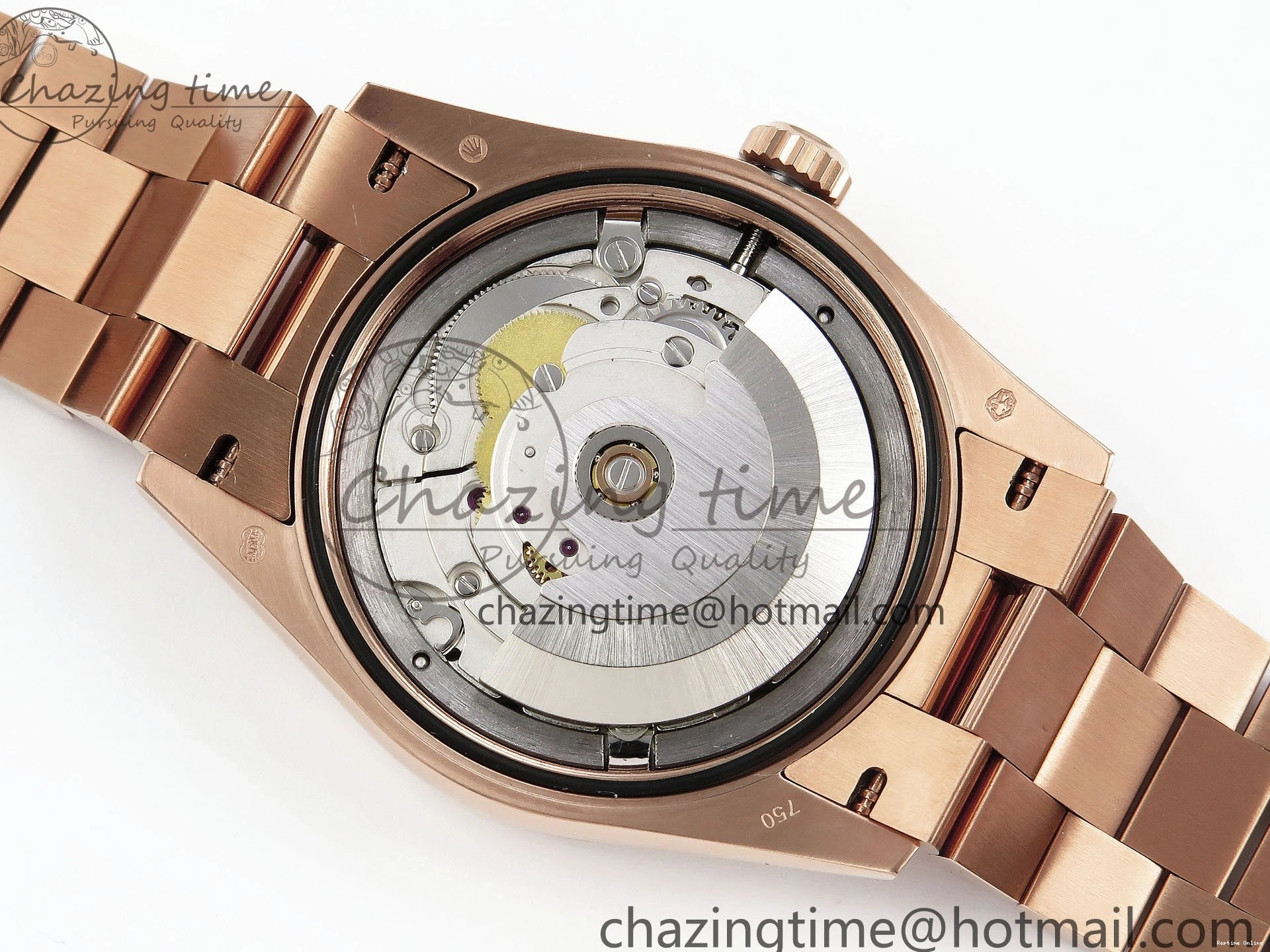 0523 OdorResistant Day Date 36 RG TWSF Best Edition White Diamonds Dial on RG Bracelet A 1610